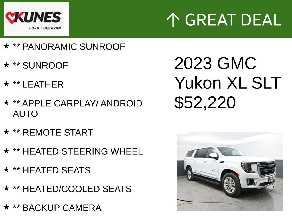Certified 2023 GMC Yukon XL SLT SUV