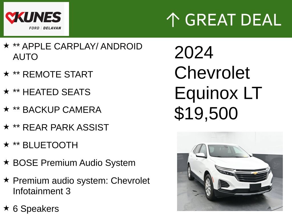 Certified 2024 Chevrolet Equinox LT SUV