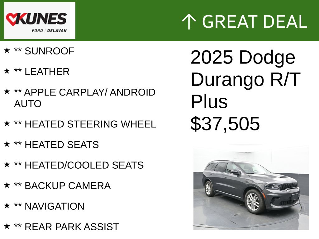 Certified 2025 Dodge Durango R/T Plus SUV