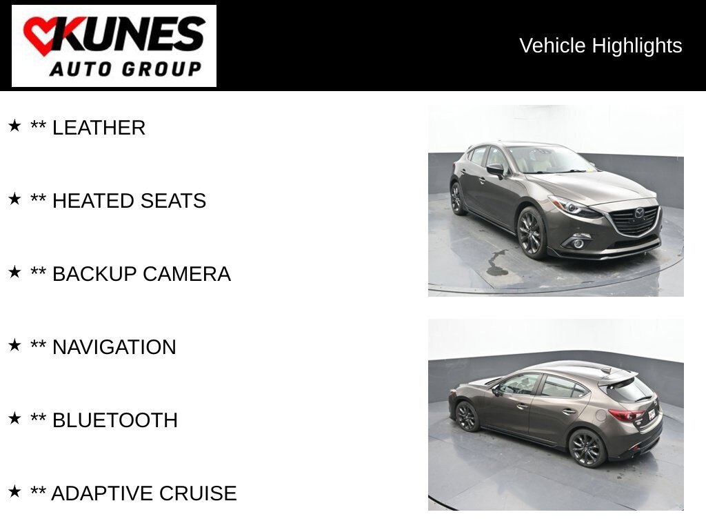 Used 2015 Mazda Mazda3 s Grand Touring Hatchback
