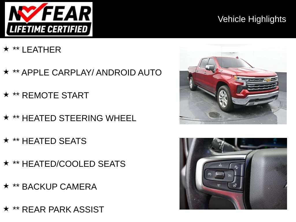 Certified 2023 Chevrolet Silverado 1500 LTZ Truck Crew Cab