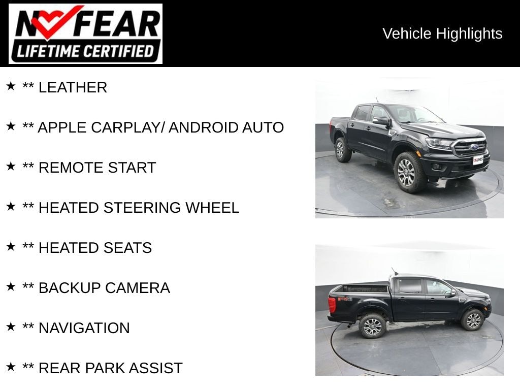 Certified 2019 Ford Ranger Lariat Truck SuperCrew