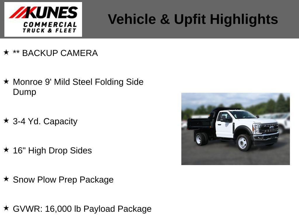 New 2025 Ford F-450 Chassis XL Dump Truck Truck Regular Cab