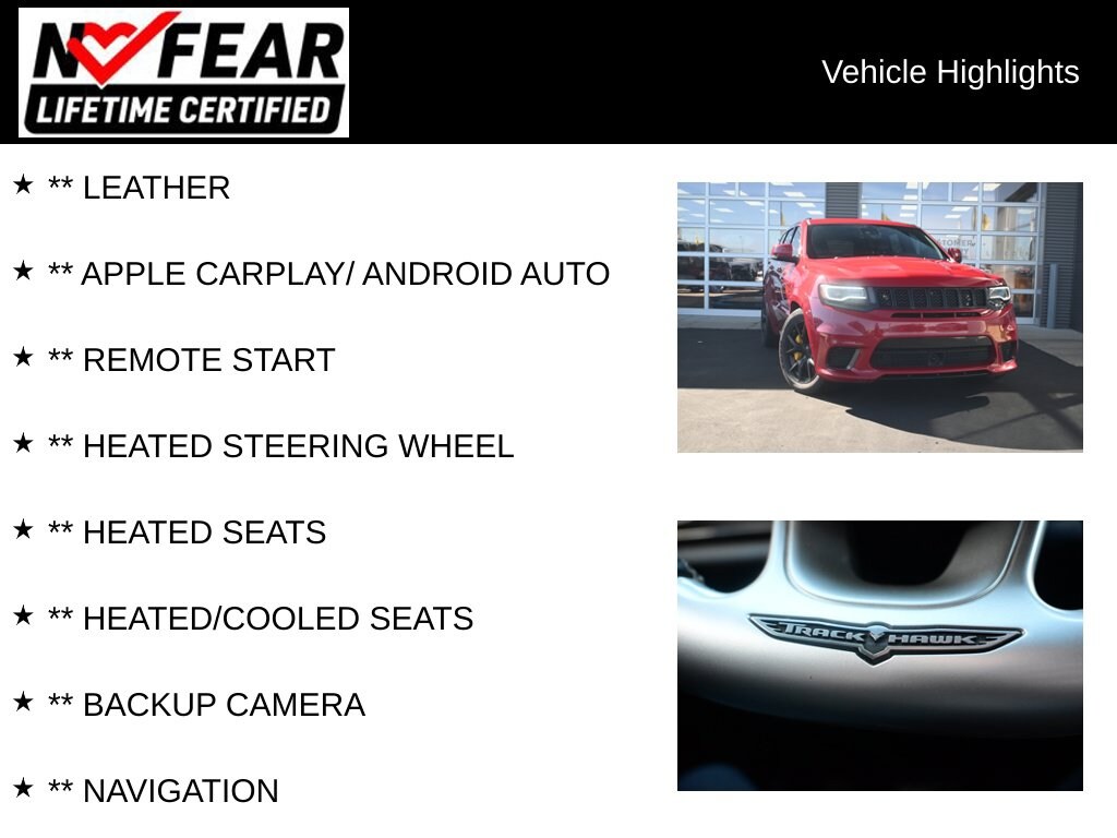 Used 2018 Jeep Grand Cherokee Trackhawk SUV