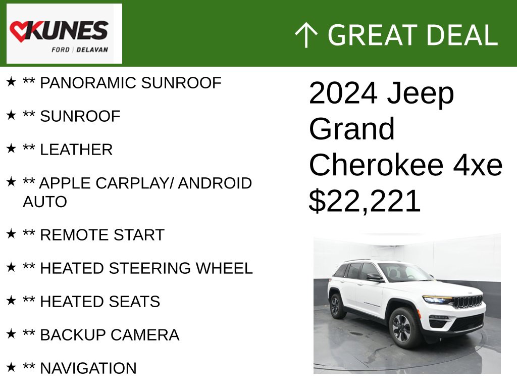 Certified 2024 Jeep Grand Cherokee 4xe 4xe SUV