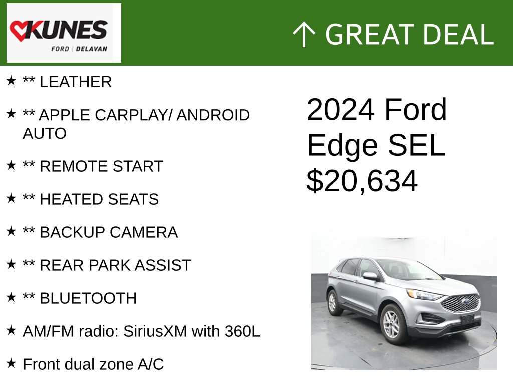 Certified 2024 Ford Edge SEL SUV