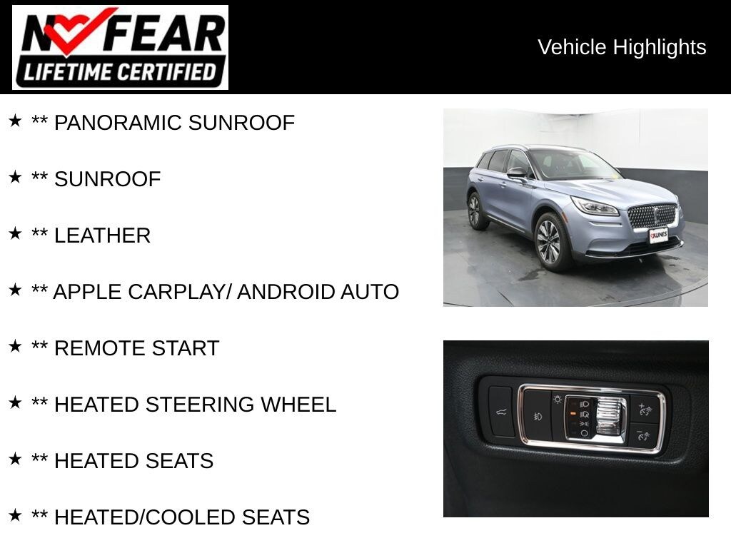 Certified 2022 Lincoln Corsair Reserve SUV