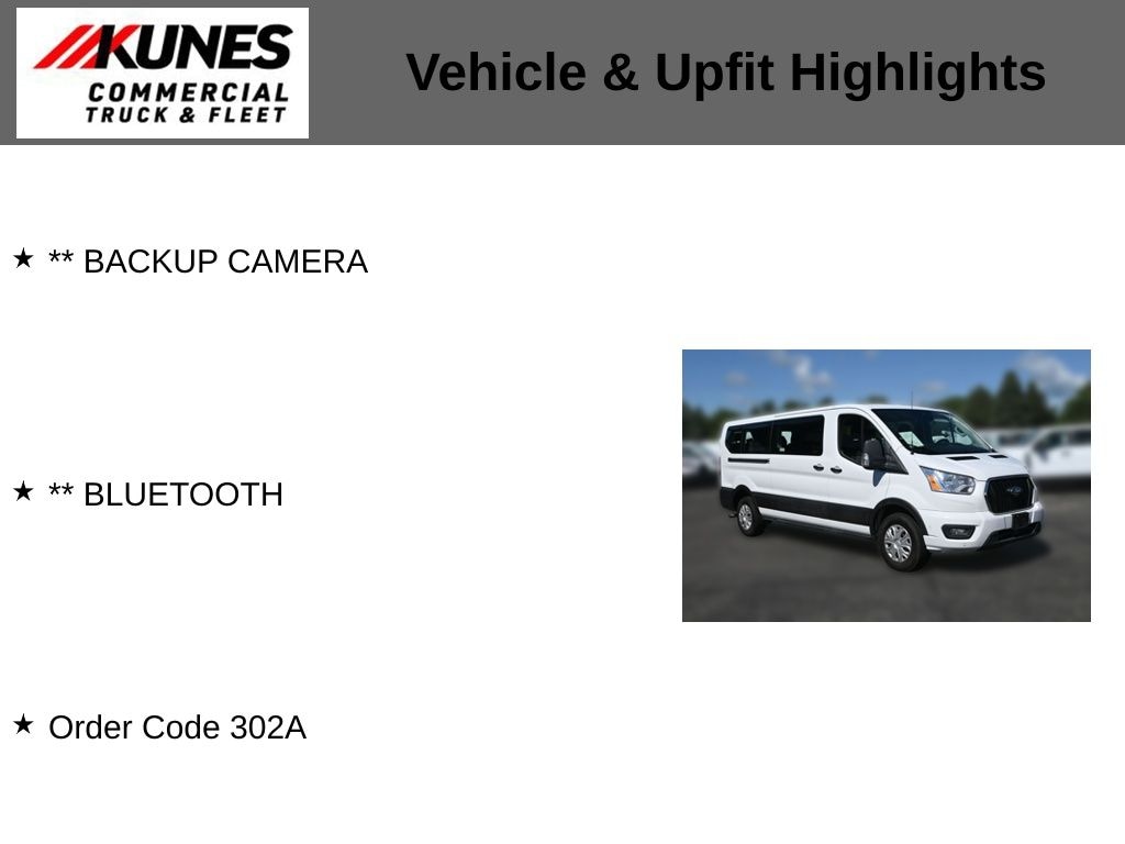 Used 2022 Ford Transit-350 Passenger XLT Wagon Low Roof Van