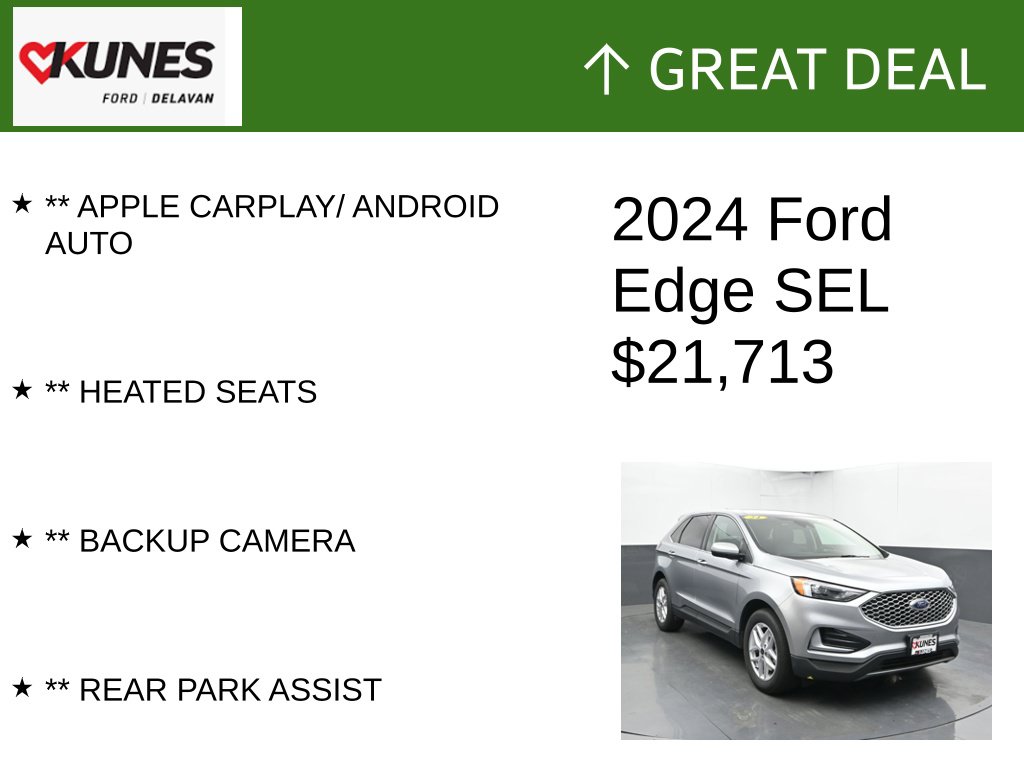 Certified 2024 Ford Edge SEL SUV