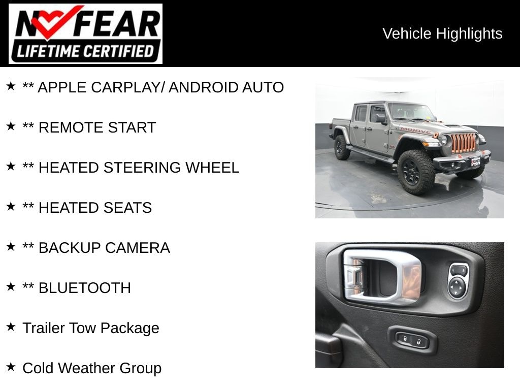 Certified 2021 Jeep Gladiator Mojave Truck Crew Cab