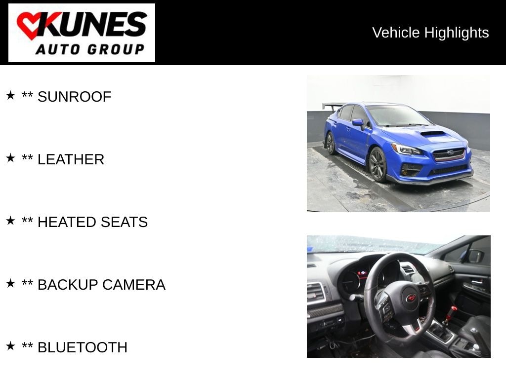 Used 2017 Subaru WRX Sedan