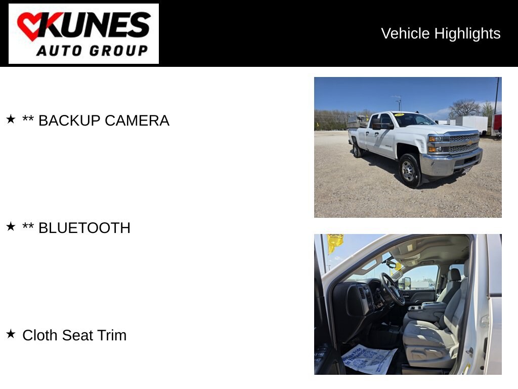 Used 2019 Chevrolet Silverado 2500HD WT Truck Double Cab