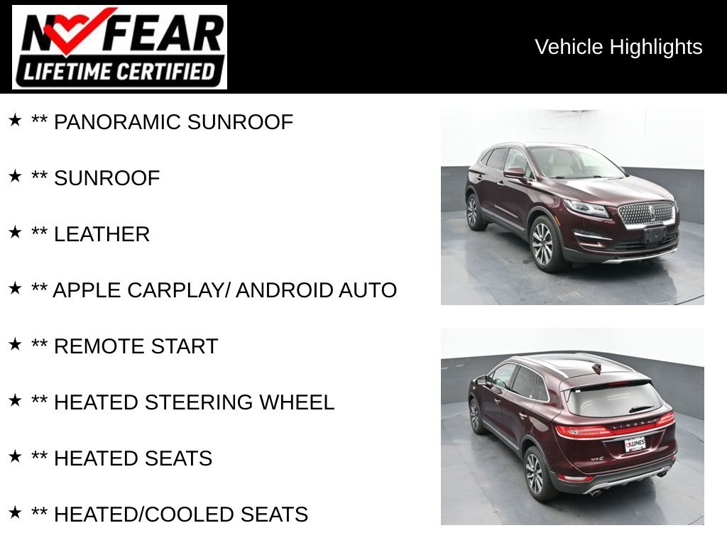 Used 2019 Lincoln MKC Reserve SUV