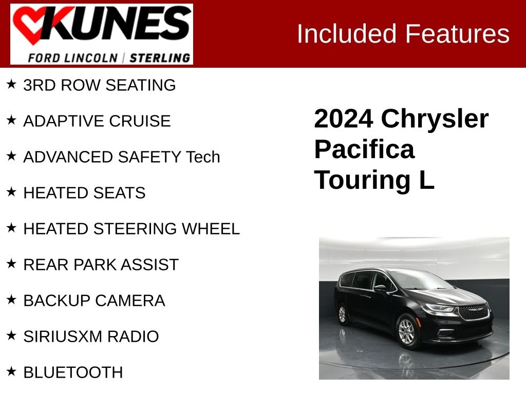 Used 2024 Chrysler Pacifica Touring L Van Passenger Van