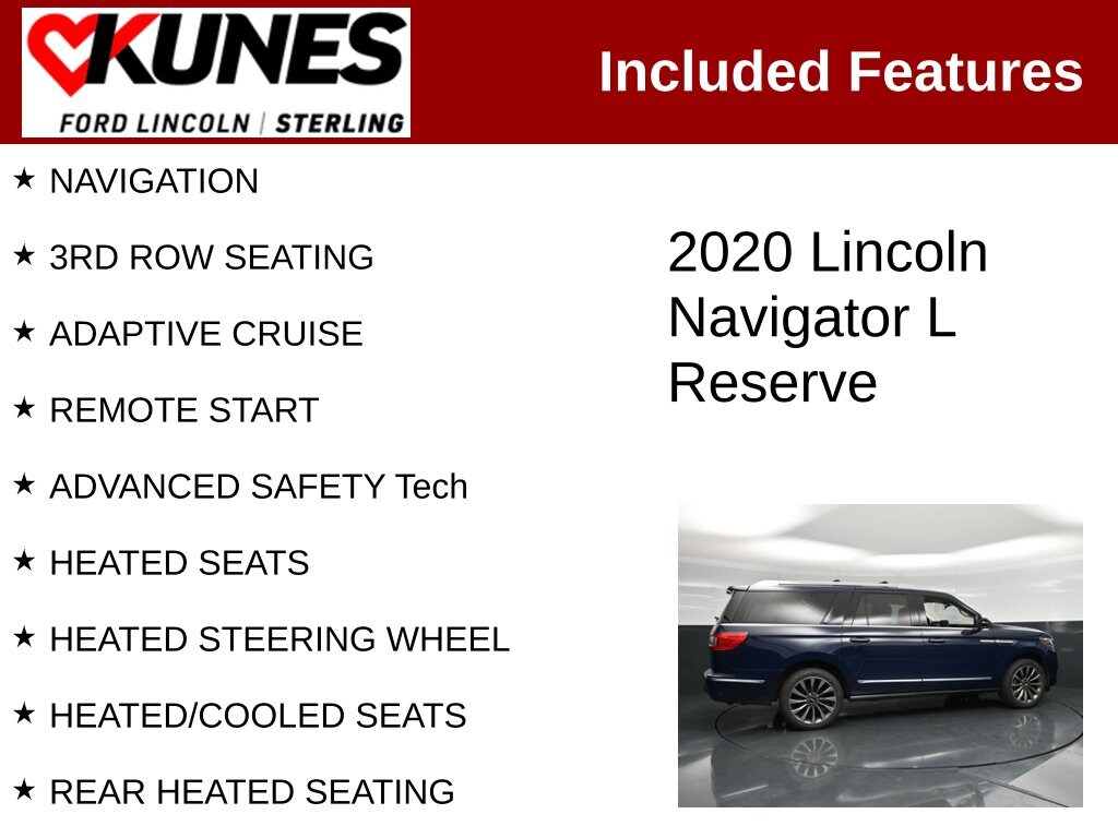 Certified 2020 Lincoln Navigator L Reserve SUV