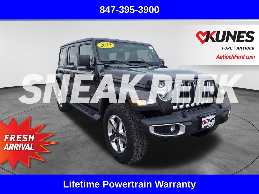 Used 2019 Jeep Wrangler Unlimited Sahara 4x4 SUV