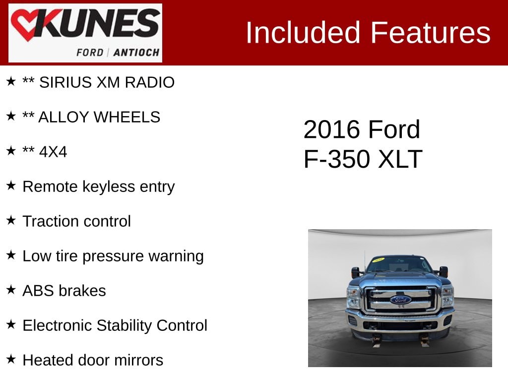 Used 2016 Ford F-350SD XLT Truck