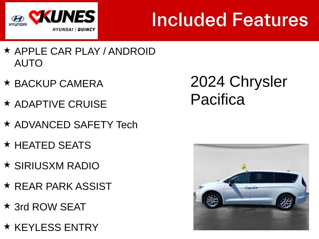 Used 2024 Chrysler Pacifica Touring L Van Passenger Van