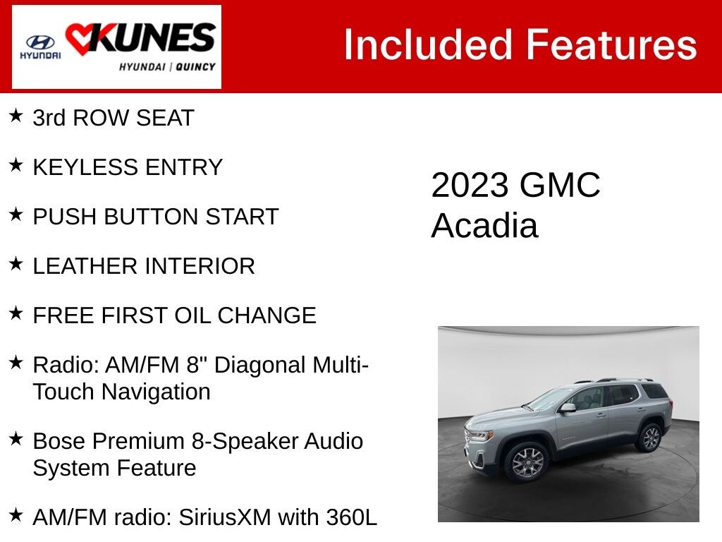 Used 2023 GMC Acadia SLT SUV