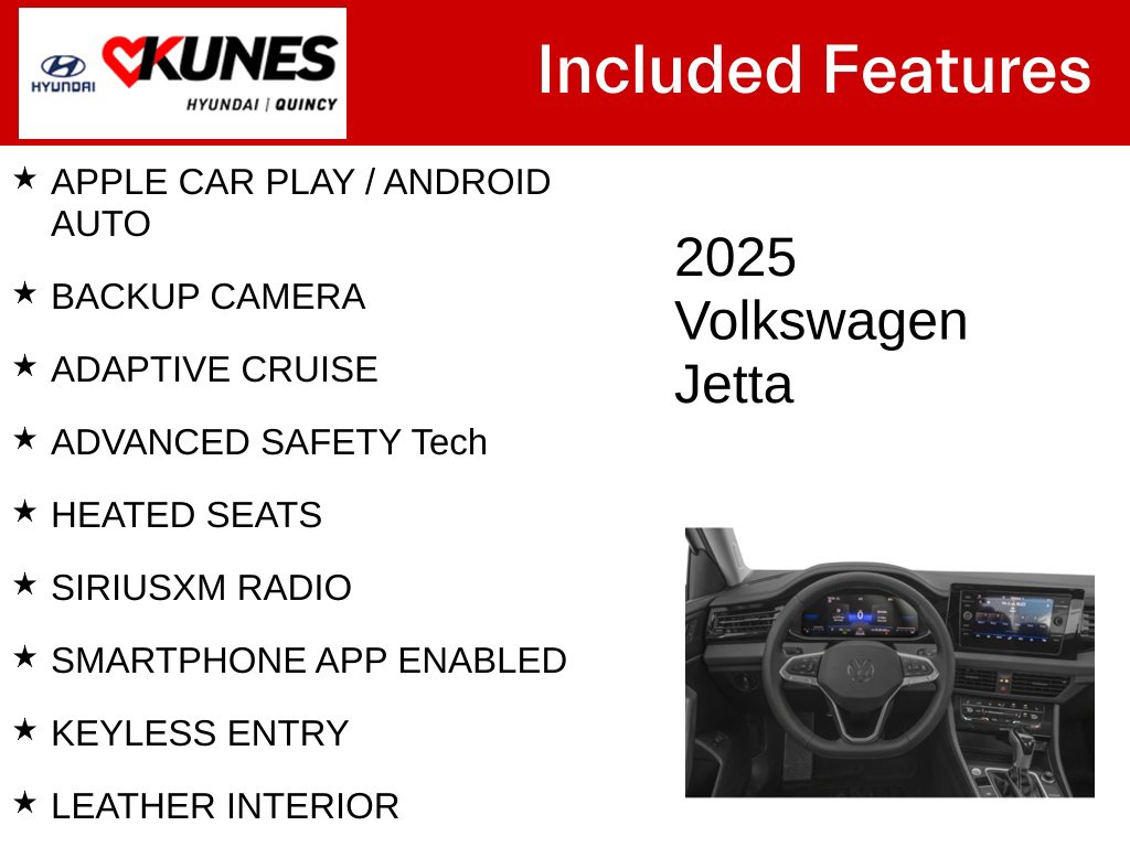 Used 2025 Volkswagen Jetta 1.5T SE Sedan