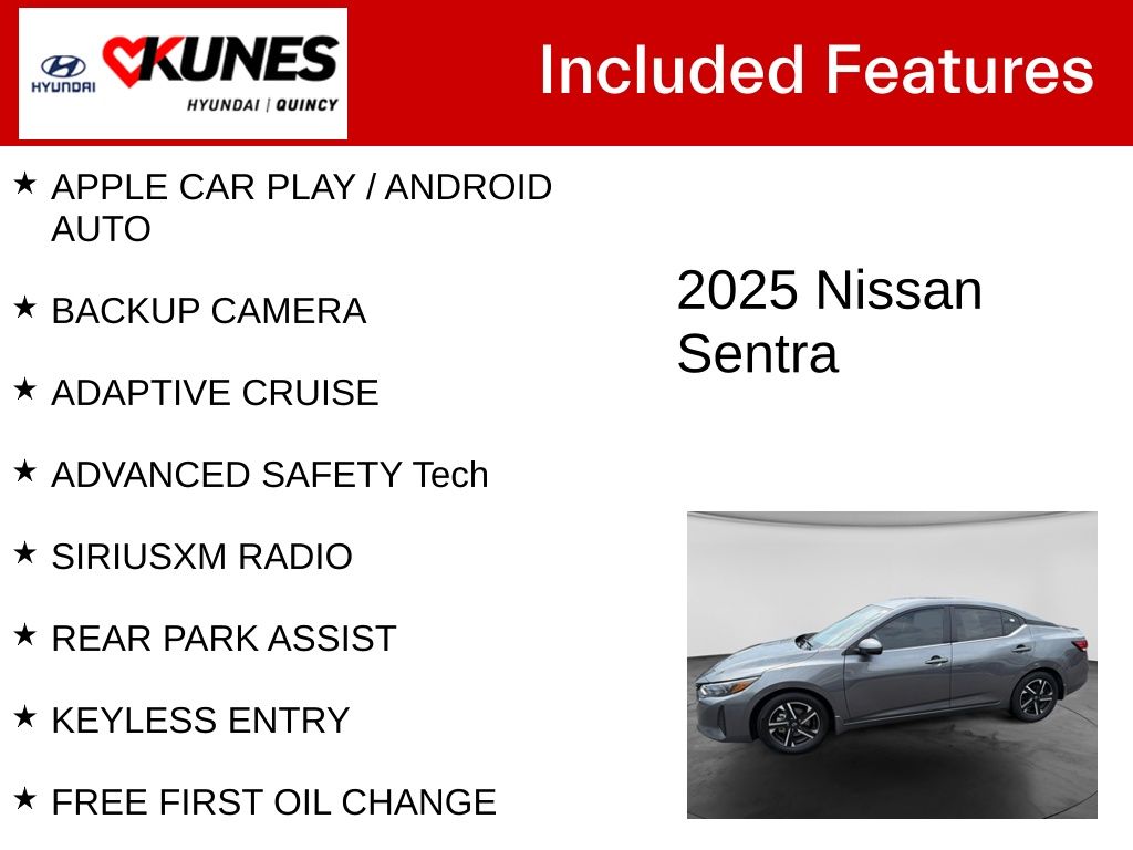 Used 2025 Nissan Sentra SV Sedan