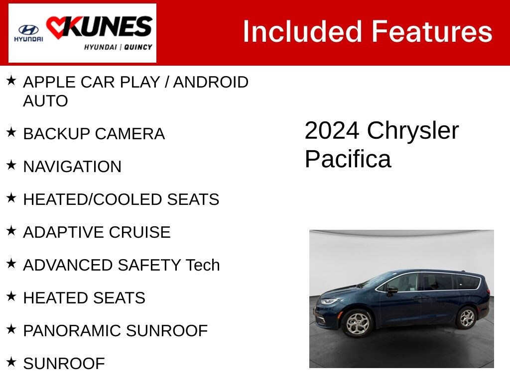 Used 2024 Chrysler Pacifica Limited Van Passenger Van