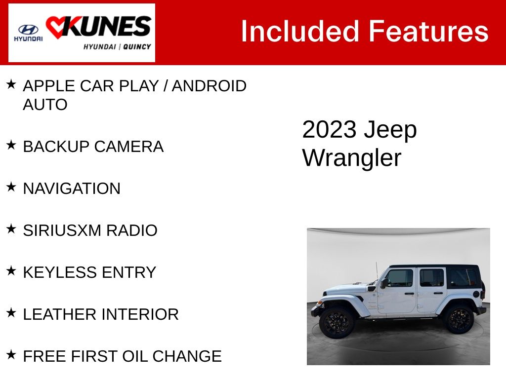 Used 2023 Jeep Wrangler 4xe Sahara SUV