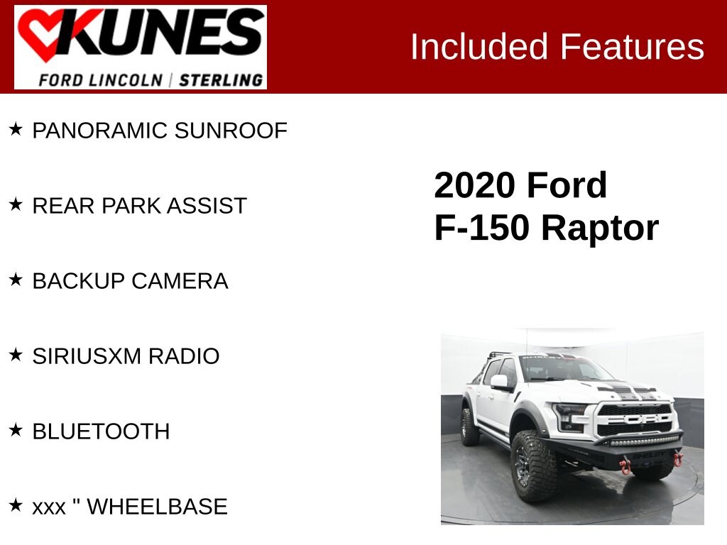 Used 2020 Ford F-150 Raptor Shelby Truck