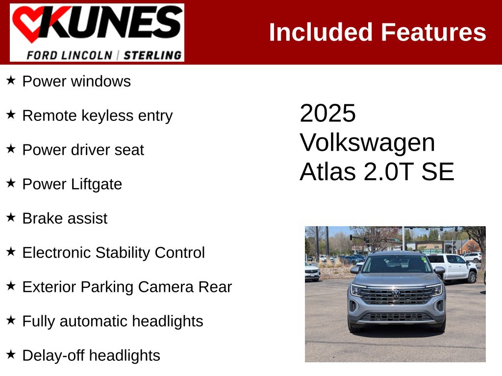 Certified 2025 Volkswagen Atlas 2.0T SE w/Technology SUV