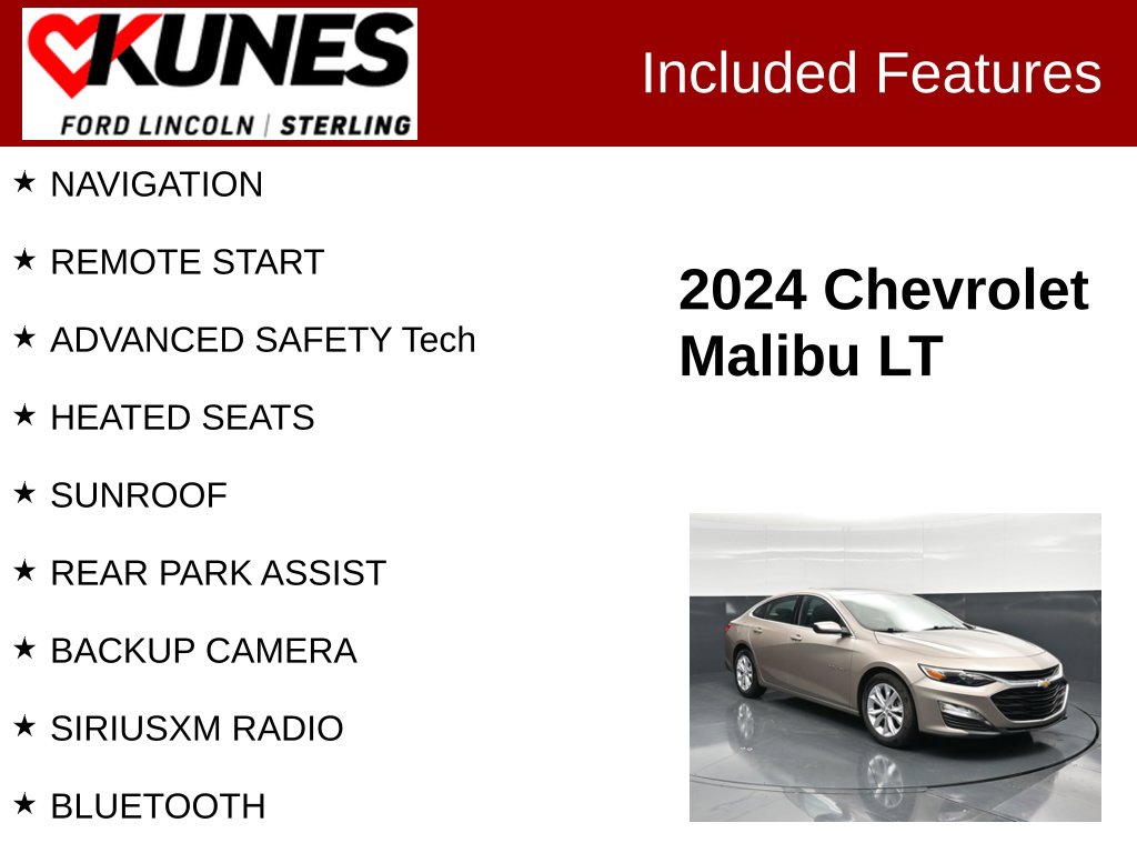 Certified 2024 Chevrolet Malibu LT 1LT Sedan