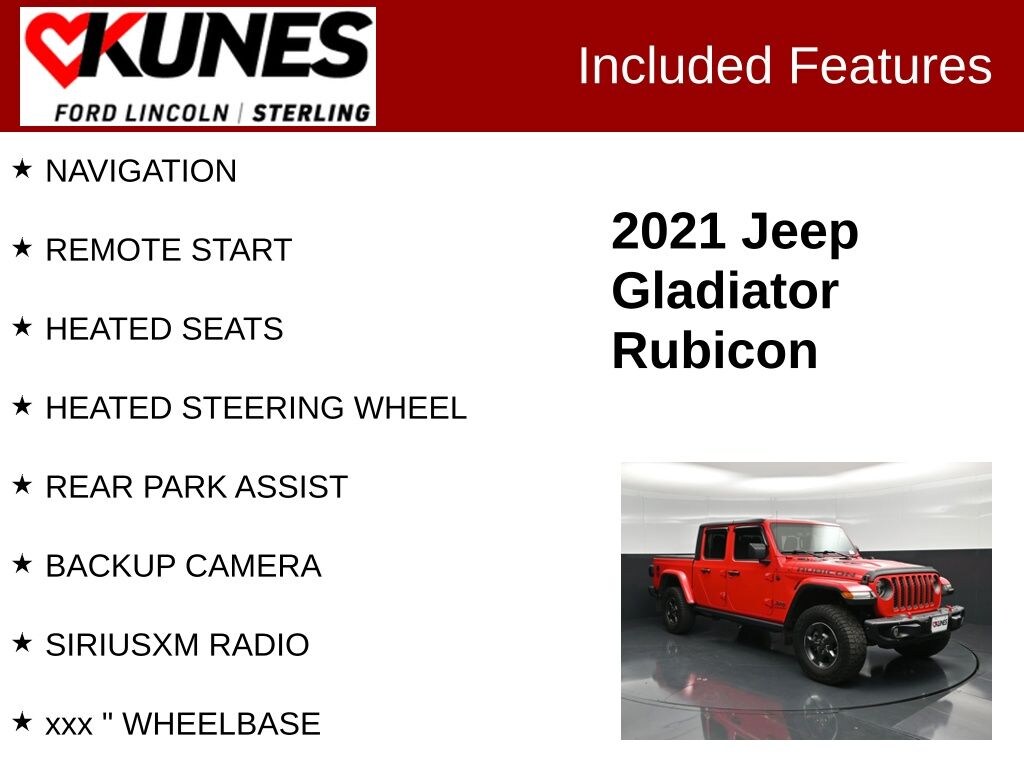 Used 2021 Jeep Gladiator Rubicon Truck