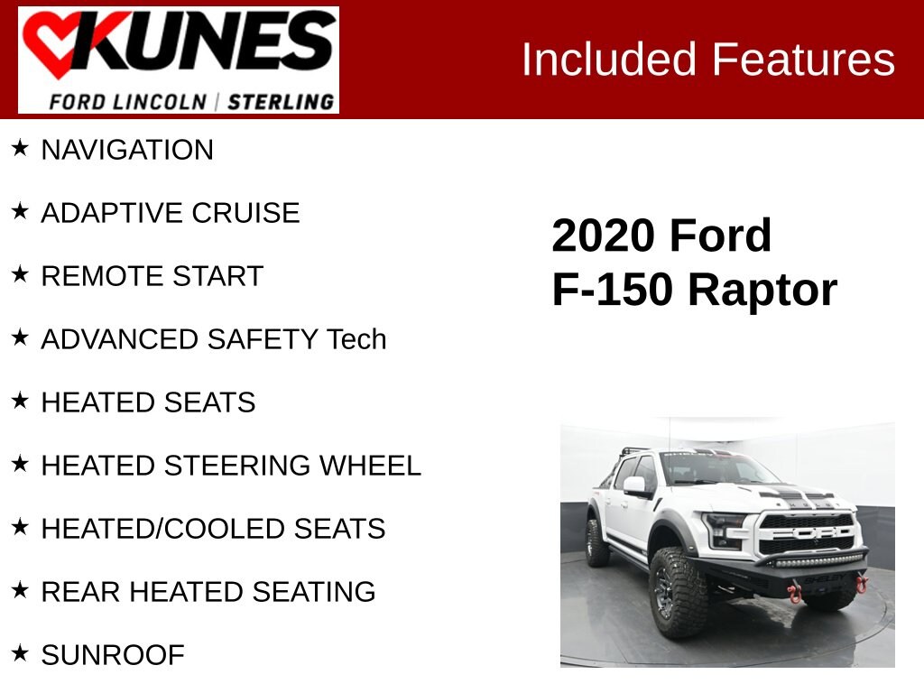 Used 2020 Ford F-150 Raptor Shelby Truck