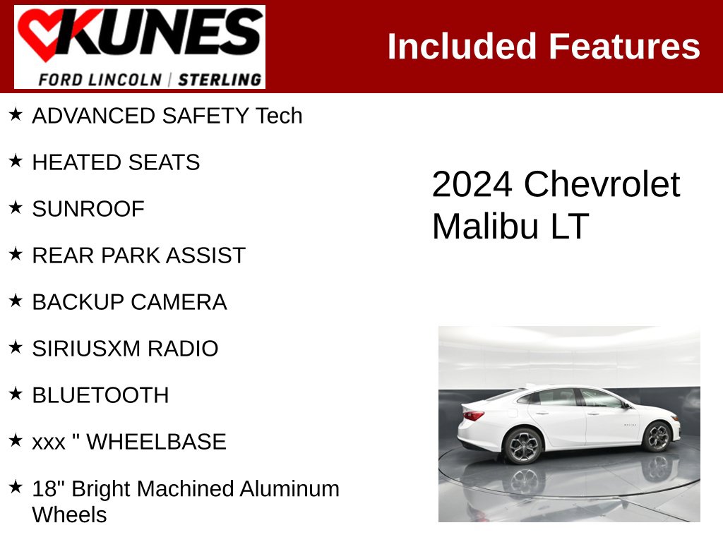 Used 2024 Chevrolet Malibu LT 1LT Sedan