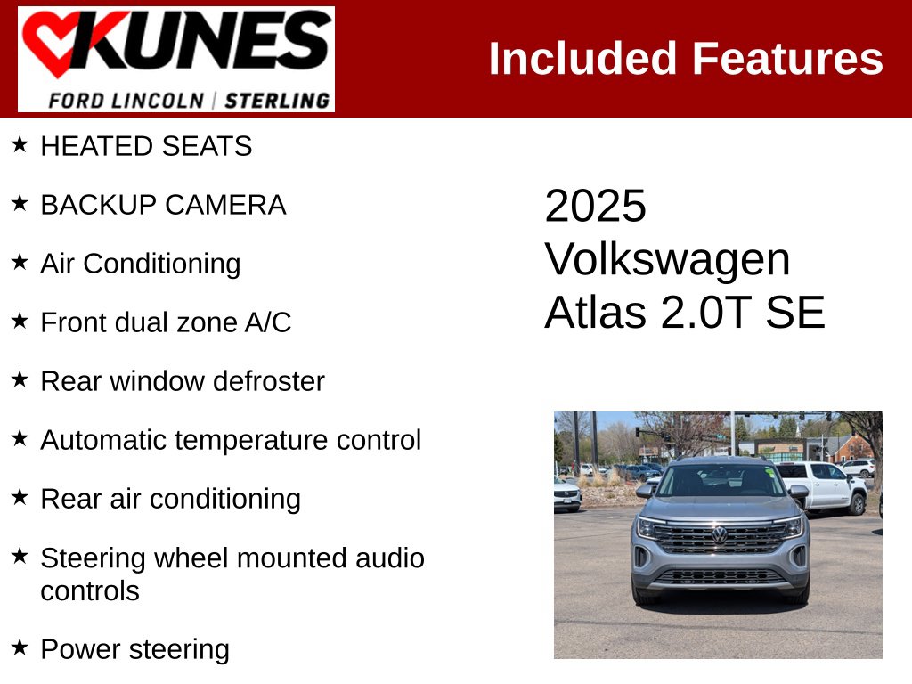 Certified 2025 Volkswagen Atlas 2.0T SE w/Technology SUV