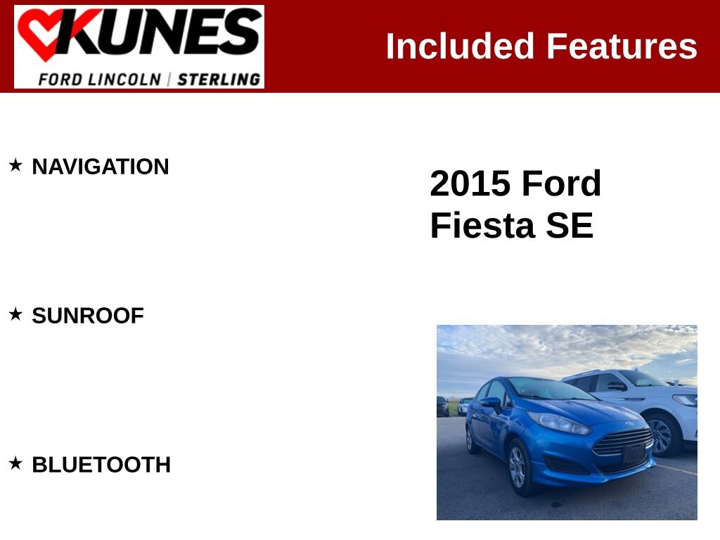 Used 2015 Ford Fiesta SE Sedan