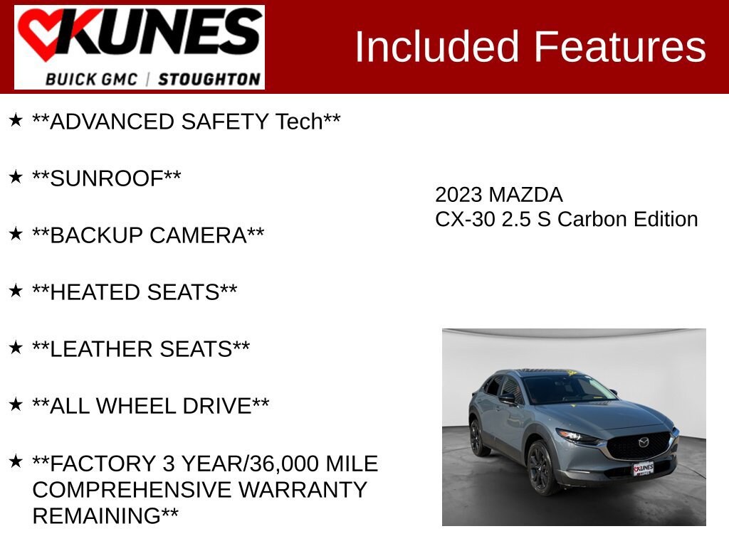 Used 2023 Mazda CX-30 2.5 S Carbon Edition