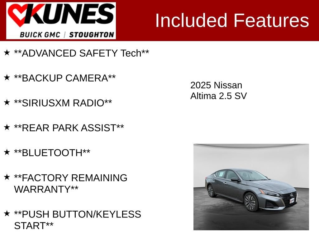 Used 2025 Nissan Altima SV