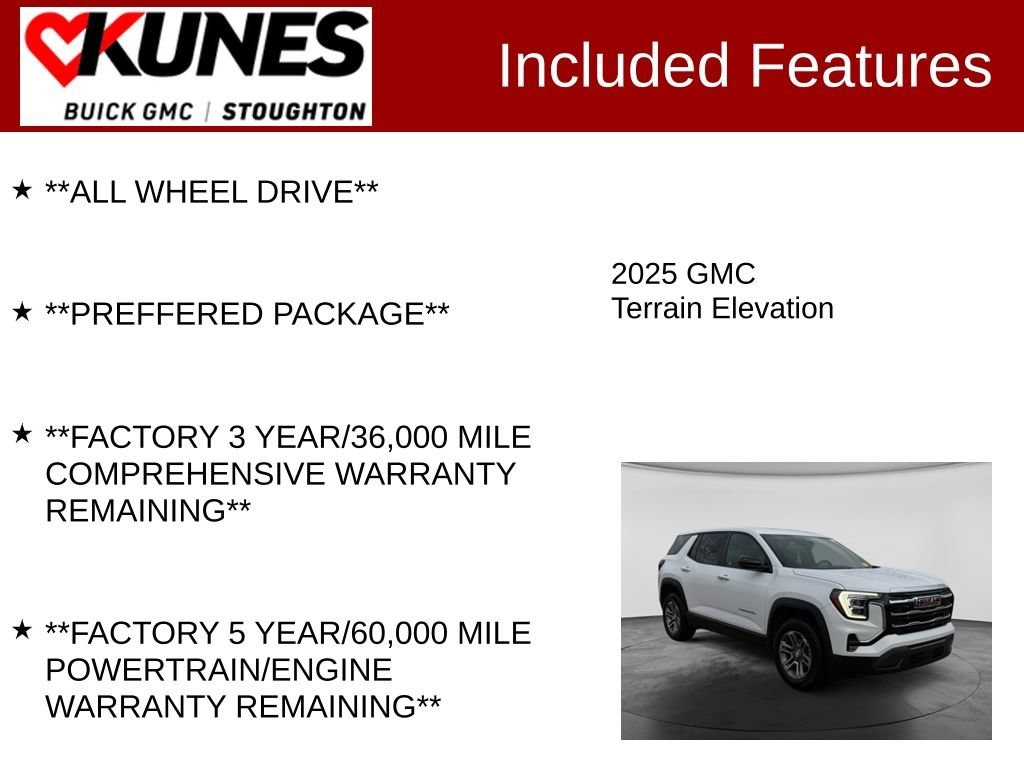 Used 2025 GMC Terrain Elevation SUV