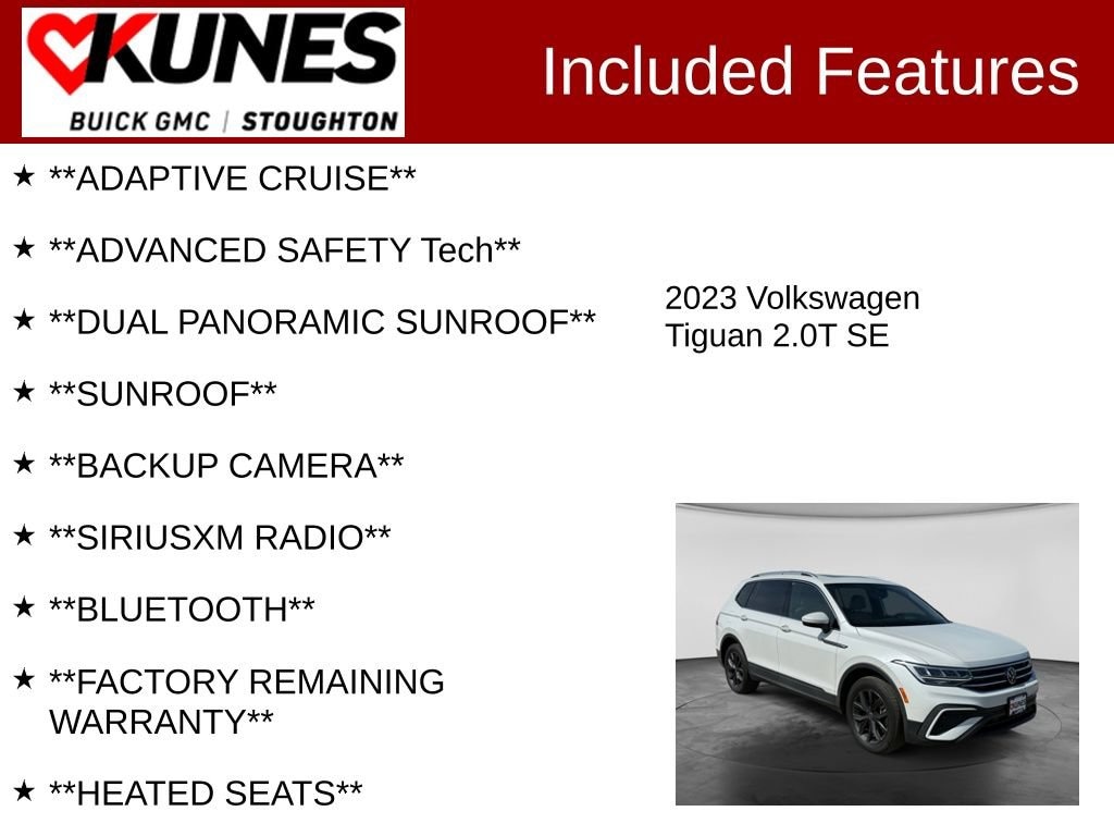 Used 2023 Volkswagen Tiguan SE