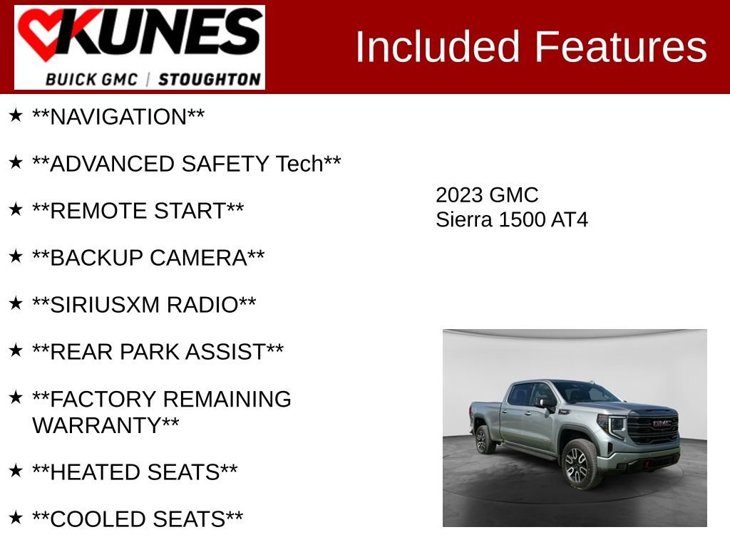 Used 2023 GMC Sierra 1500 AT4 Truck