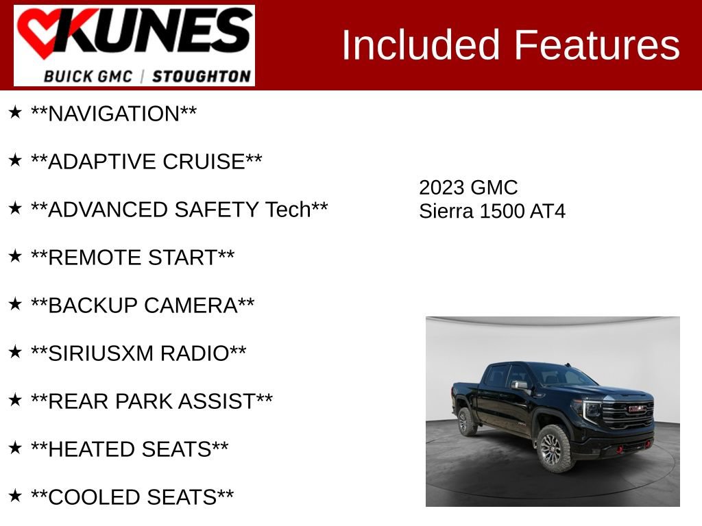 Used 2023 GMC Sierra 1500 AT4 Truck