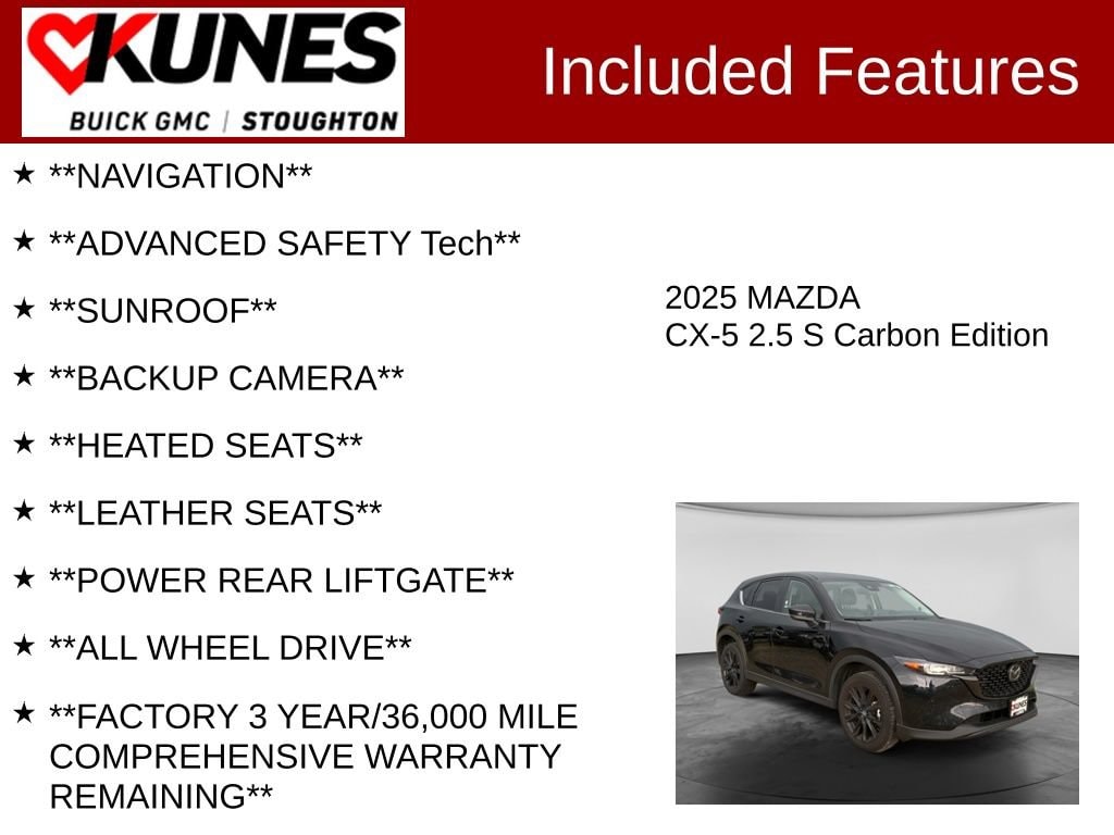 Used 2025 Mazda CX-5 2.5 S Carbon Edition