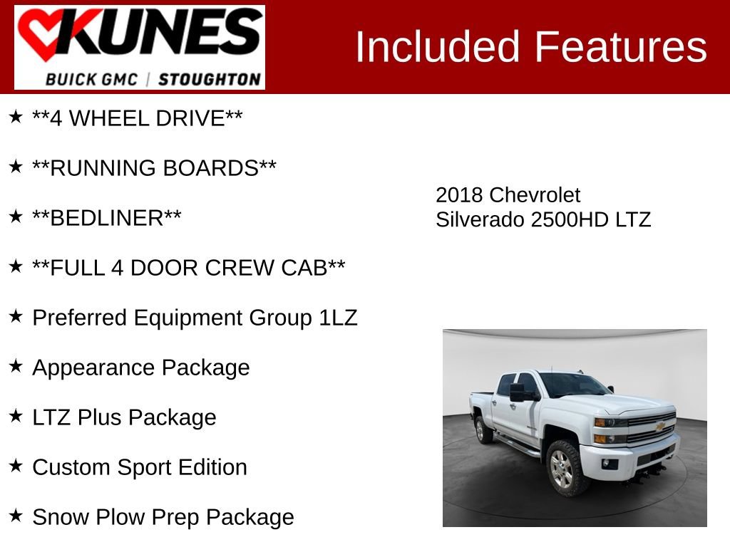 Used 2018 Chevrolet Silverado 2500 HD LTZ Truck