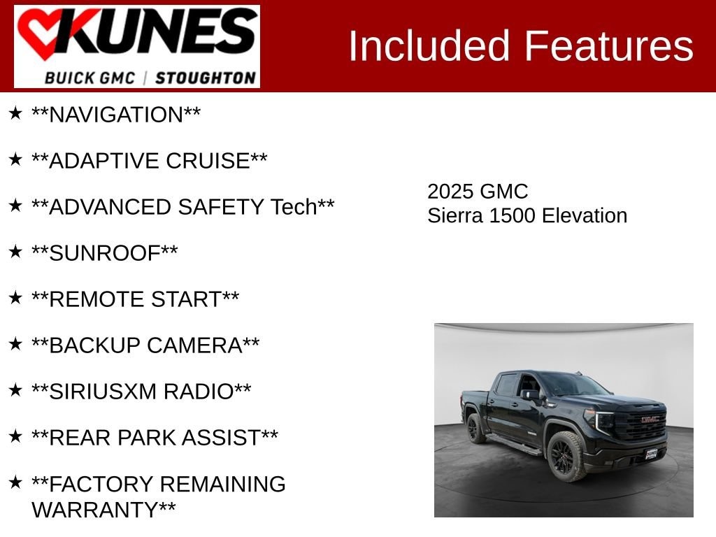 Used 2025 GMC Sierra 1500 Elevation Truck