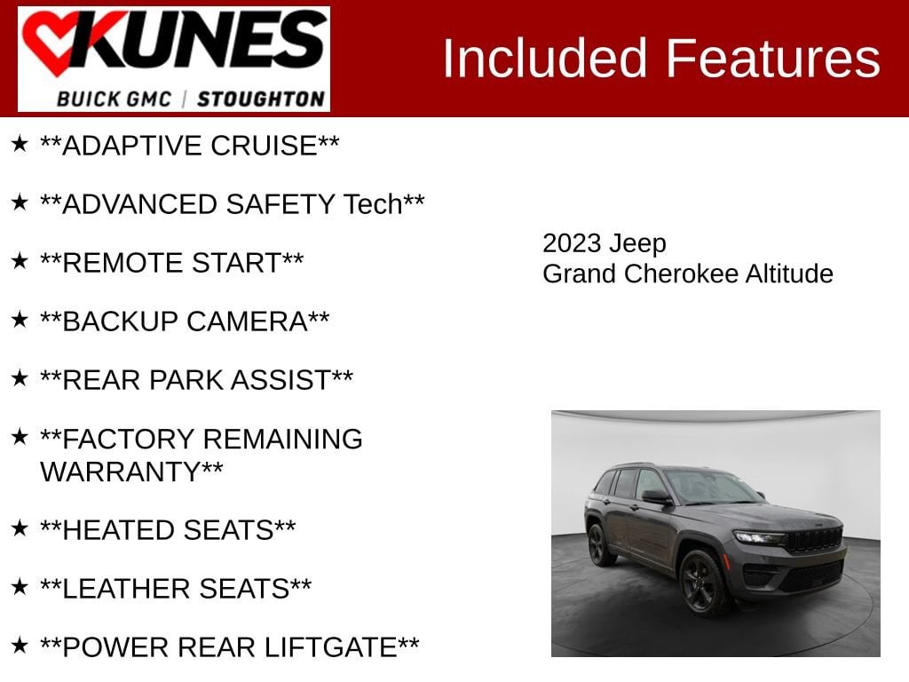 Used 2023 Jeep Grand Cherokee Altitude