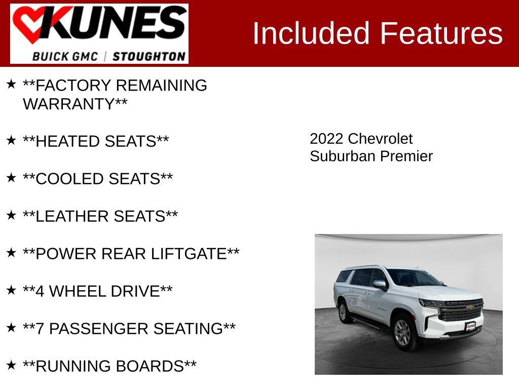 Used 2022 Chevrolet Suburban Premier SUV