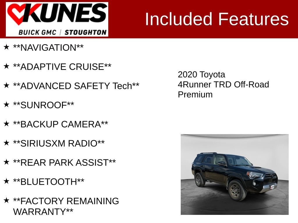 Used 2020 Toyota 4Runner SR5