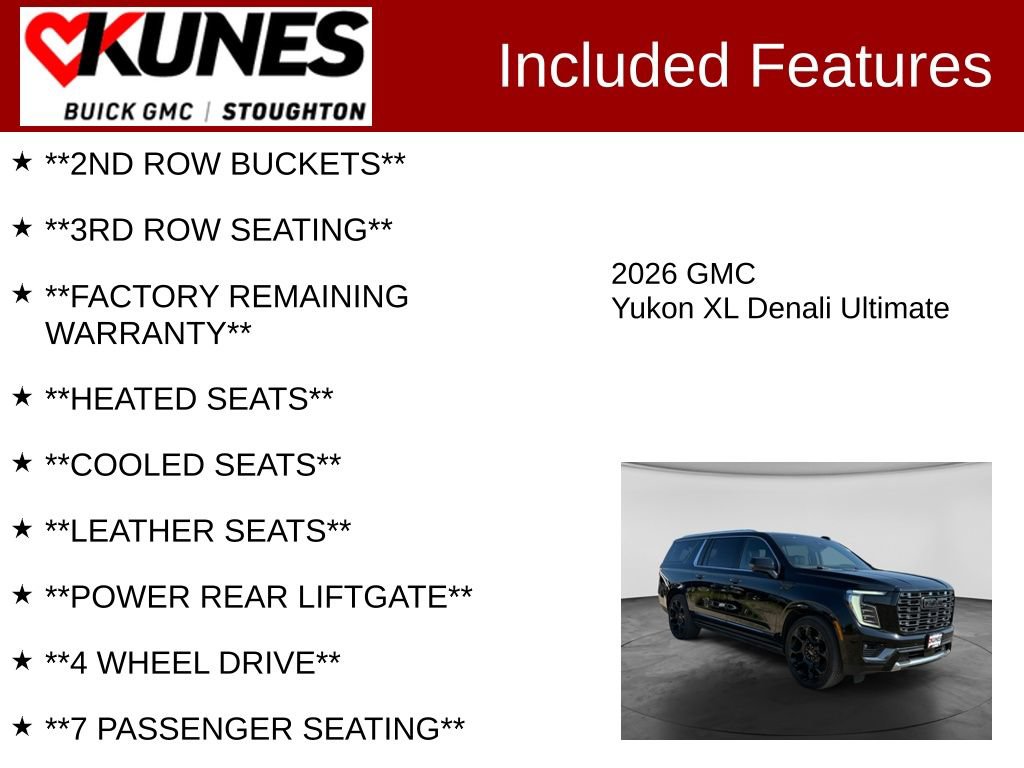Used 2026 GMC Yukon XL Denali Ultimate SUV