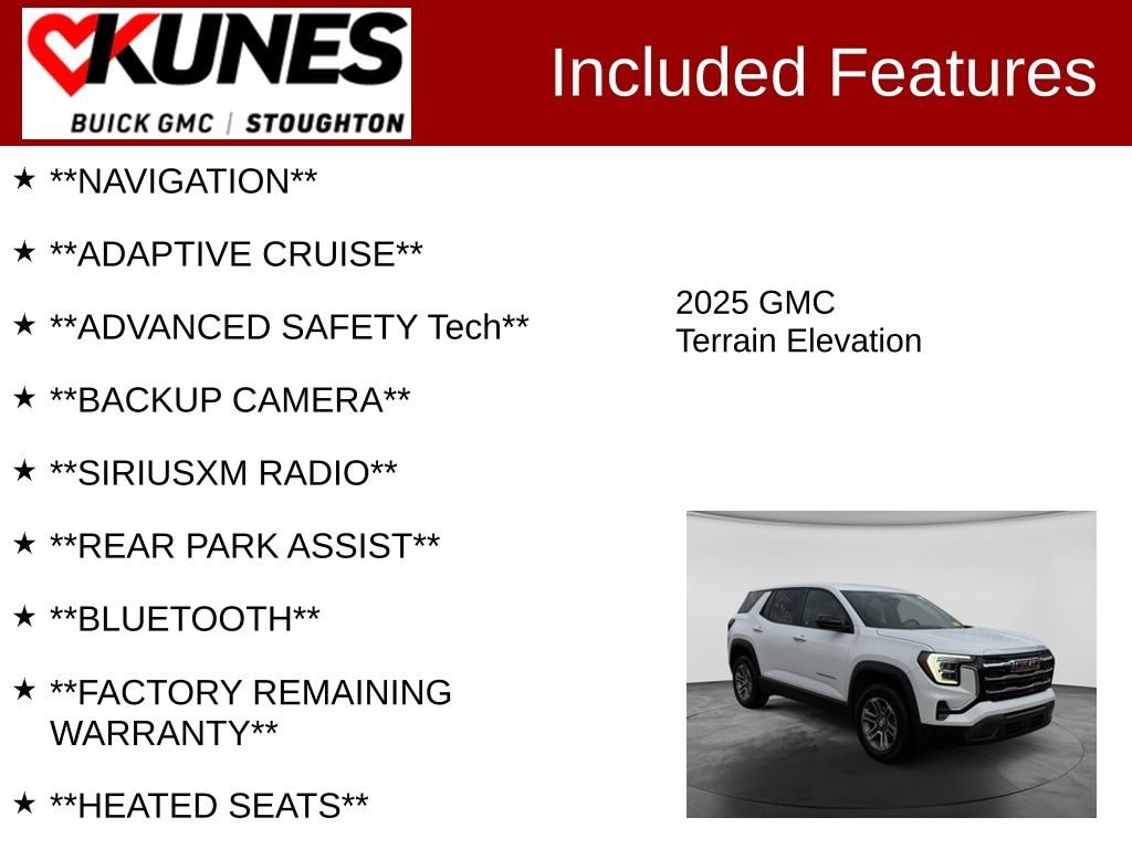 Used 2025 GMC Terrain Elevation SUV