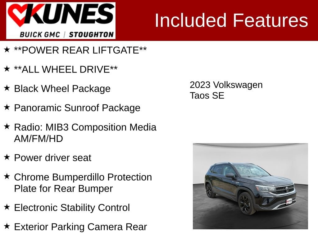 Used 2023 Volkswagen Taos SE